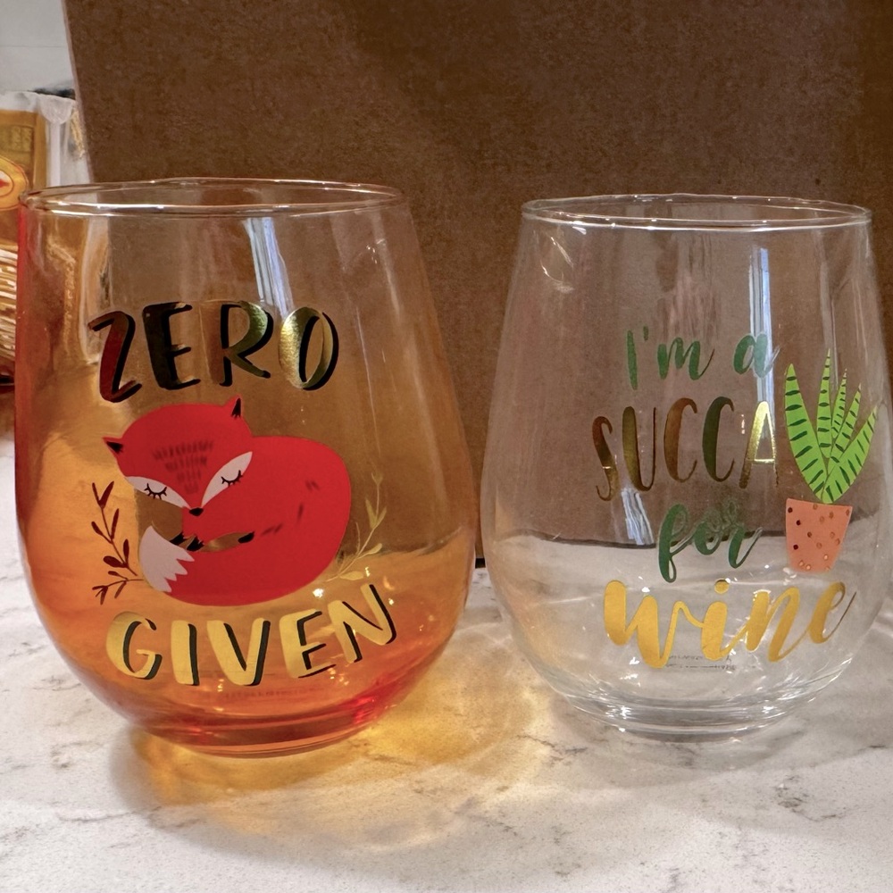 Stemless Wine Glasses
